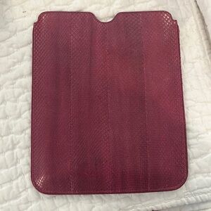 Pucci Snake Style Leather 8.5x10” Tablet Sleeve